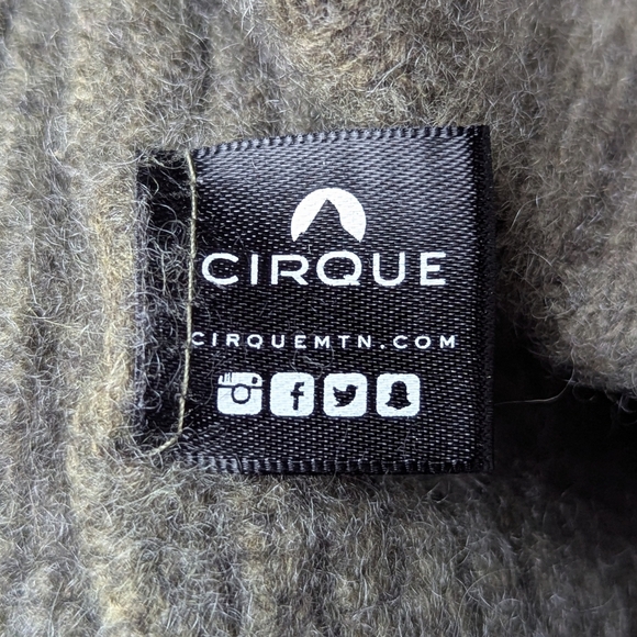 NWOT Cirque Mountain Sage Green Cashmere Wool Knit Beanie Toque Hat Colorado - Picture 5 of 7